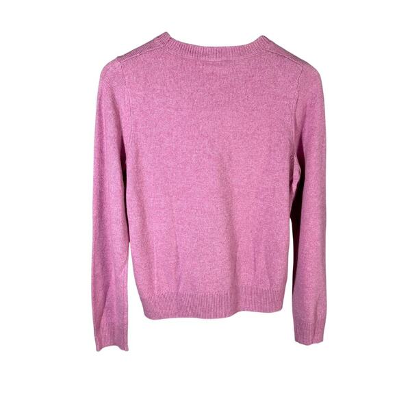 Cinq à Sept Women's C'est Chic Wool Blend Sweater Size Medium Pink Quartz Ivo - Picture 3 of 13